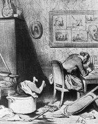 Female Author Neglecting Her Family